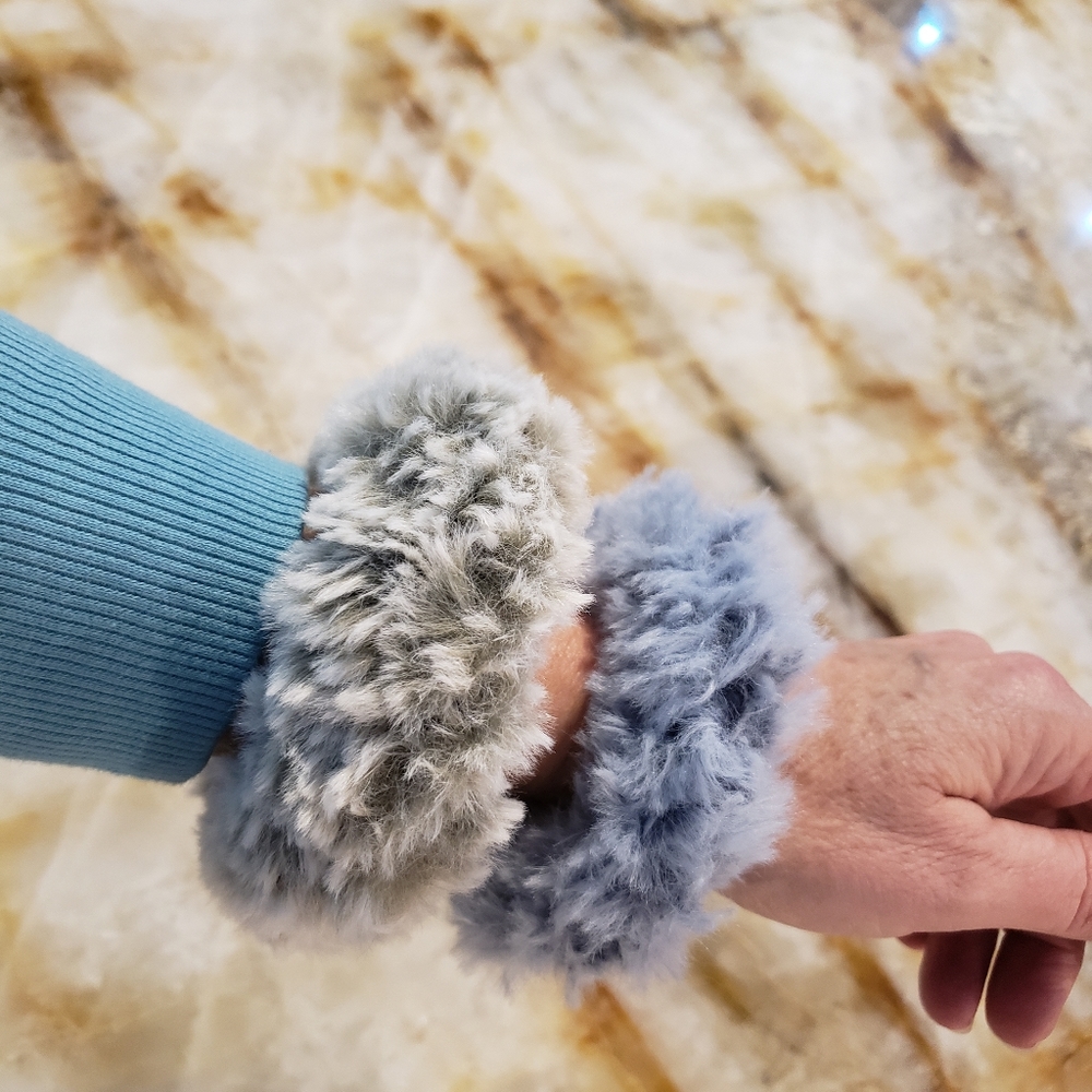 New faux fur hairbands